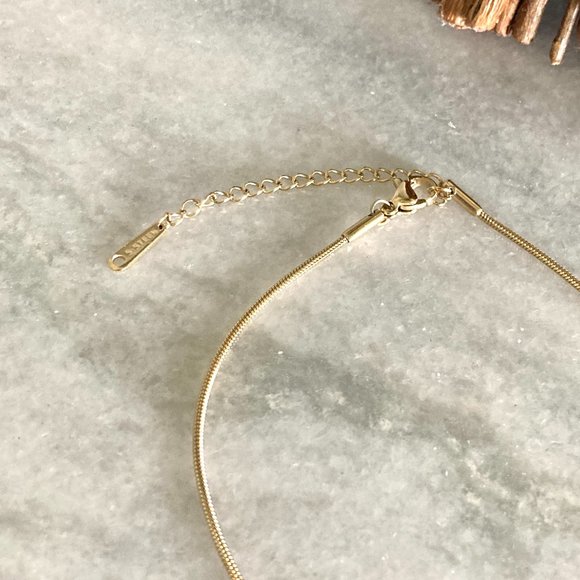 Star Constellation Water Drop Stainless Steel Gold Necklace - Picture 9 of 11